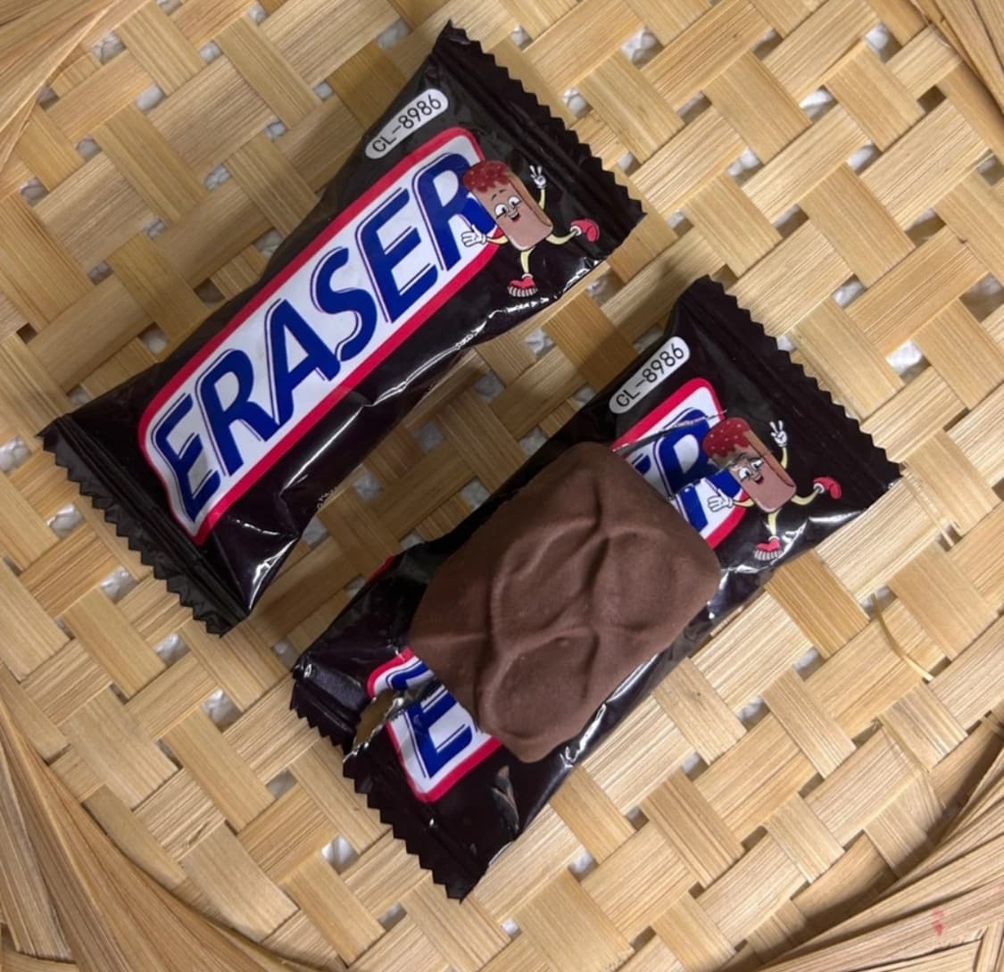Chocolate eraser